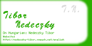 tibor nedeczky business card